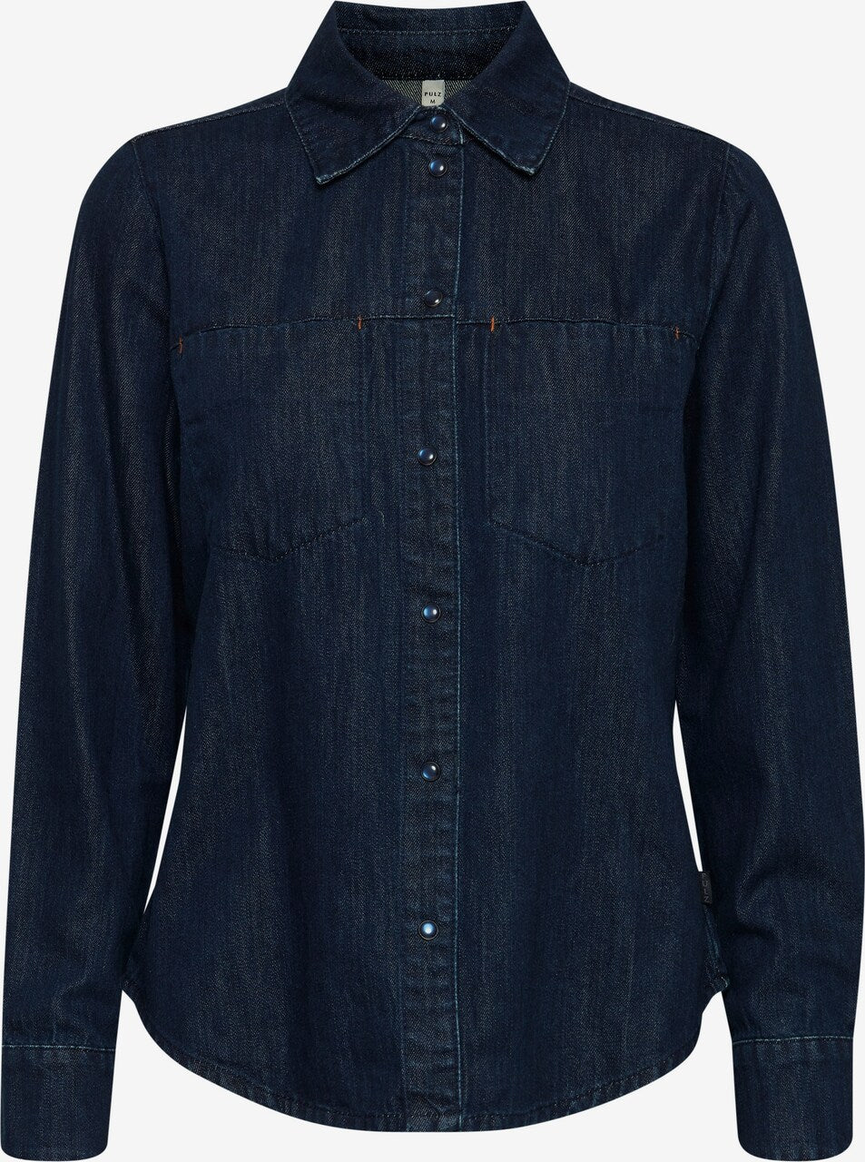 Pulz Lova Shirt - Dark Blue Denim