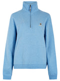 Dubarry Castlemartyr Women's Quarter Zip Sweatshirt - Azure Blue