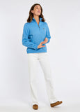 Dubarry Castlemartyr Women's Quarter Zip Sweatshirt - Azure Blue