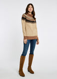 Dubarry Devlin Women's Fair Isle pattern sweater - Oat Multi