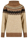 Dubarry Devlin Women's Fair Isle pattern sweater - Oat Multi