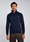 Dubarry Boyce Men’s Zip Neck Sweater - Navy