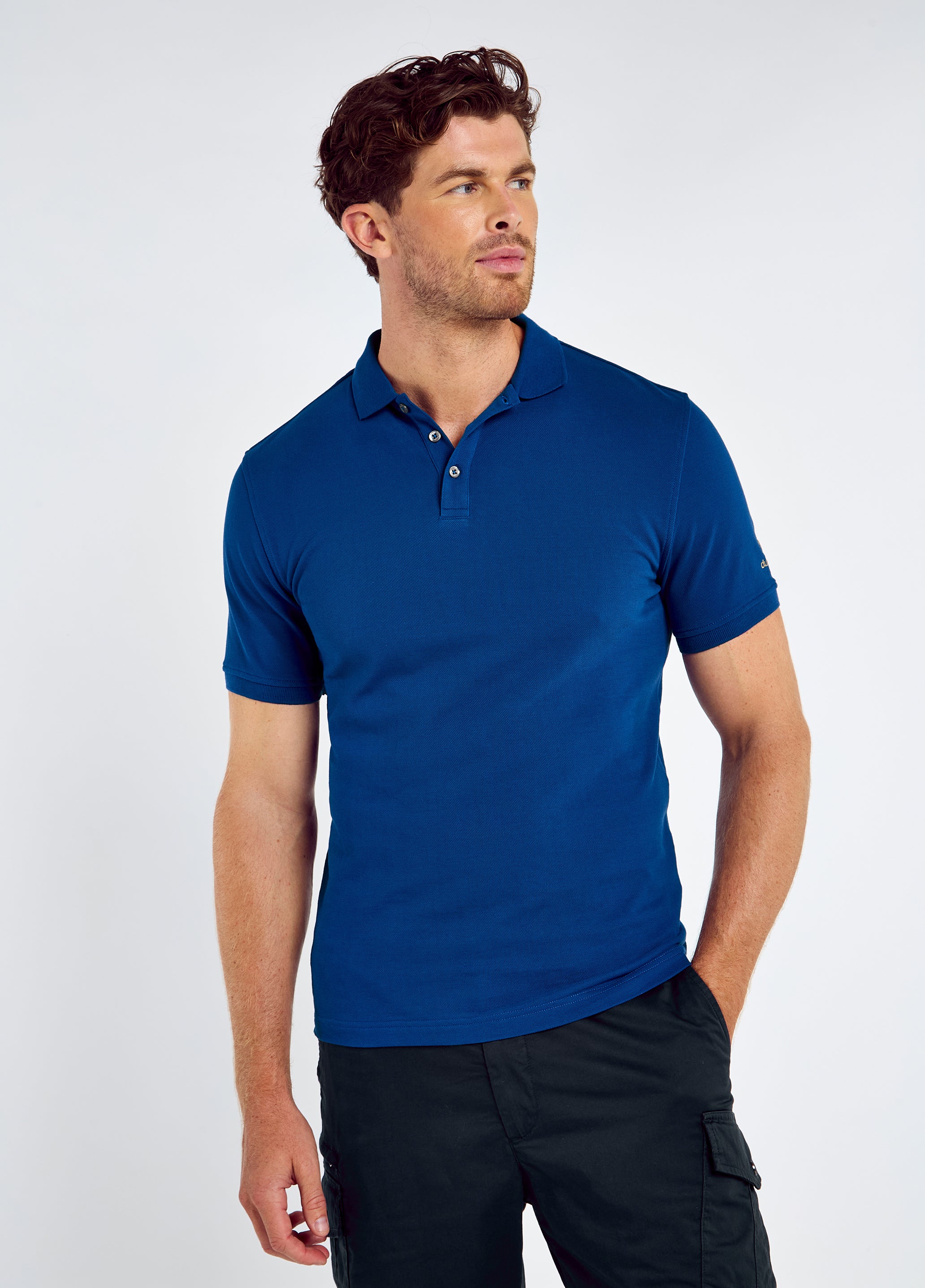 Dubarry Jennings Men’s Cotton Pique Polo - Cobalt