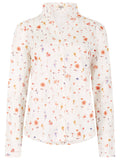 Dubarry Fuchsia Women's Printed Long-Sleeve Shirt - White
