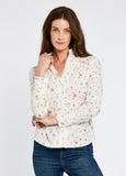 Dubarry Fuchsia Women's Printed Long-Sleeve Shirt - White