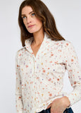 Dubarry Fuchsia Women's Printed Long-Sleeve Shirt - White