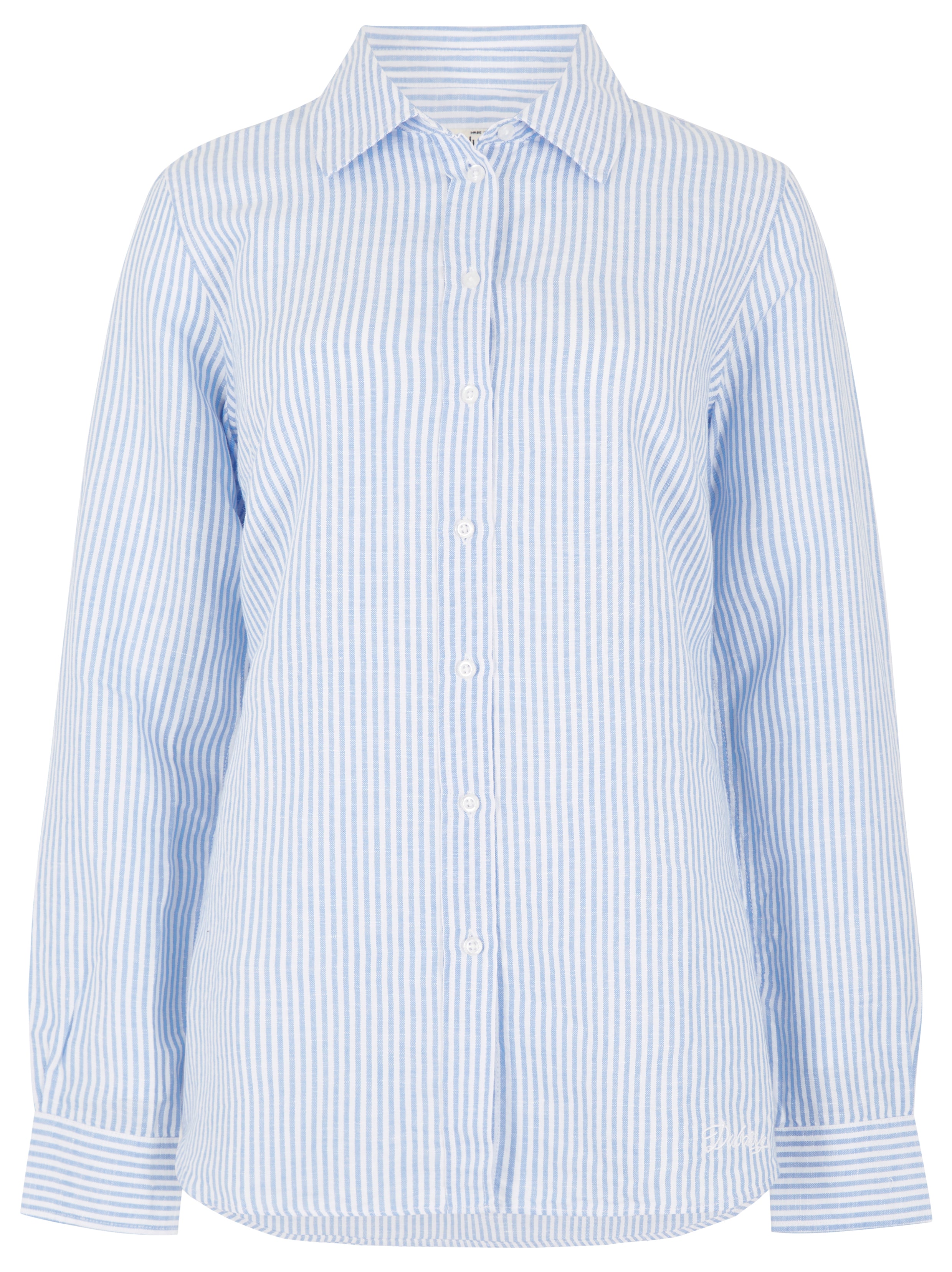 Dubarry Butterfly Women’s Long Sleeve Linen Shirt - Blue