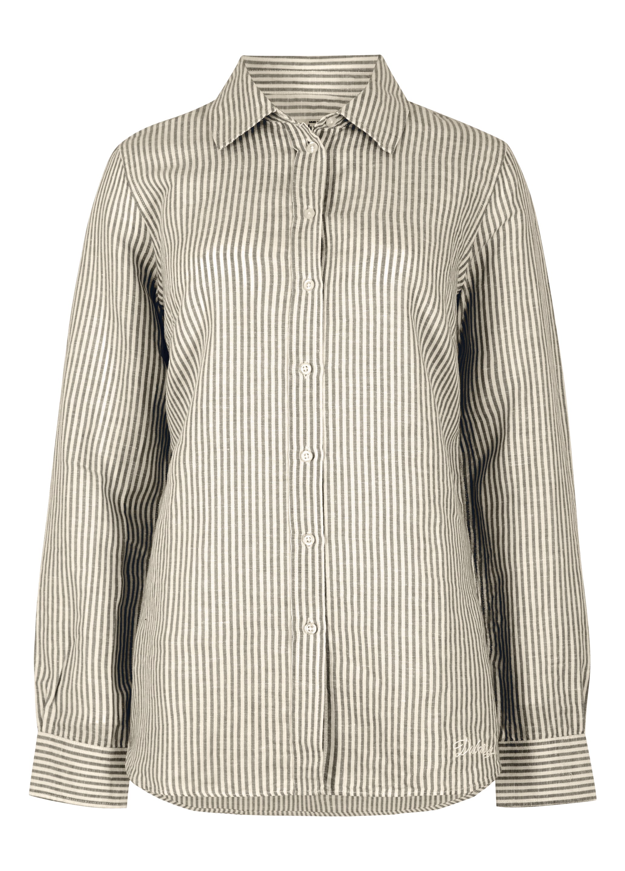 Dubarry Butterfly Women’s Long Sleeve Linen Shirt - Khaki