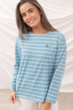 Lighthouse Causeway II Top - Marine Blue Stripe
