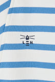 Lighthouse Coral Jersey - Marine Blue Stripe