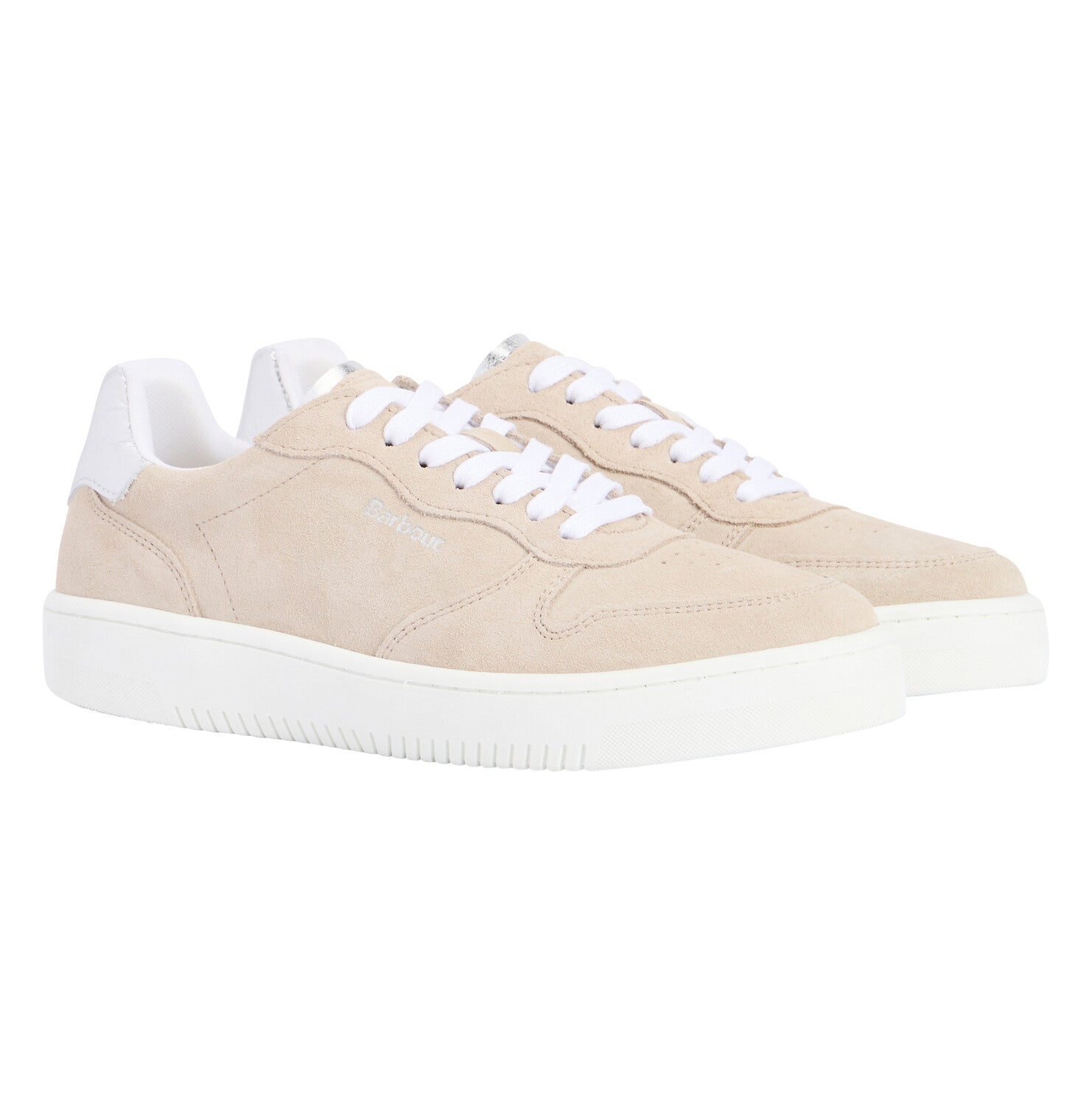 Barbour Celeste Trainer - White/Beige/Silver