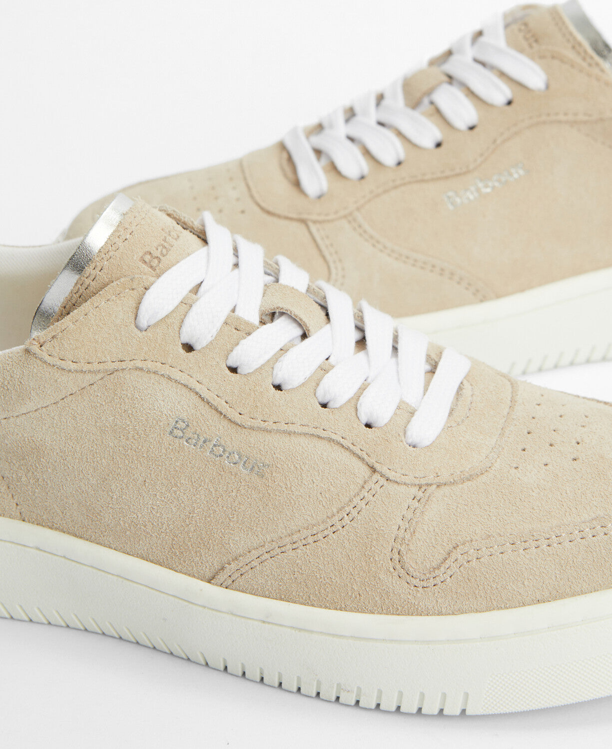 Barbour Celeste Trainer - White/Beige/Silver