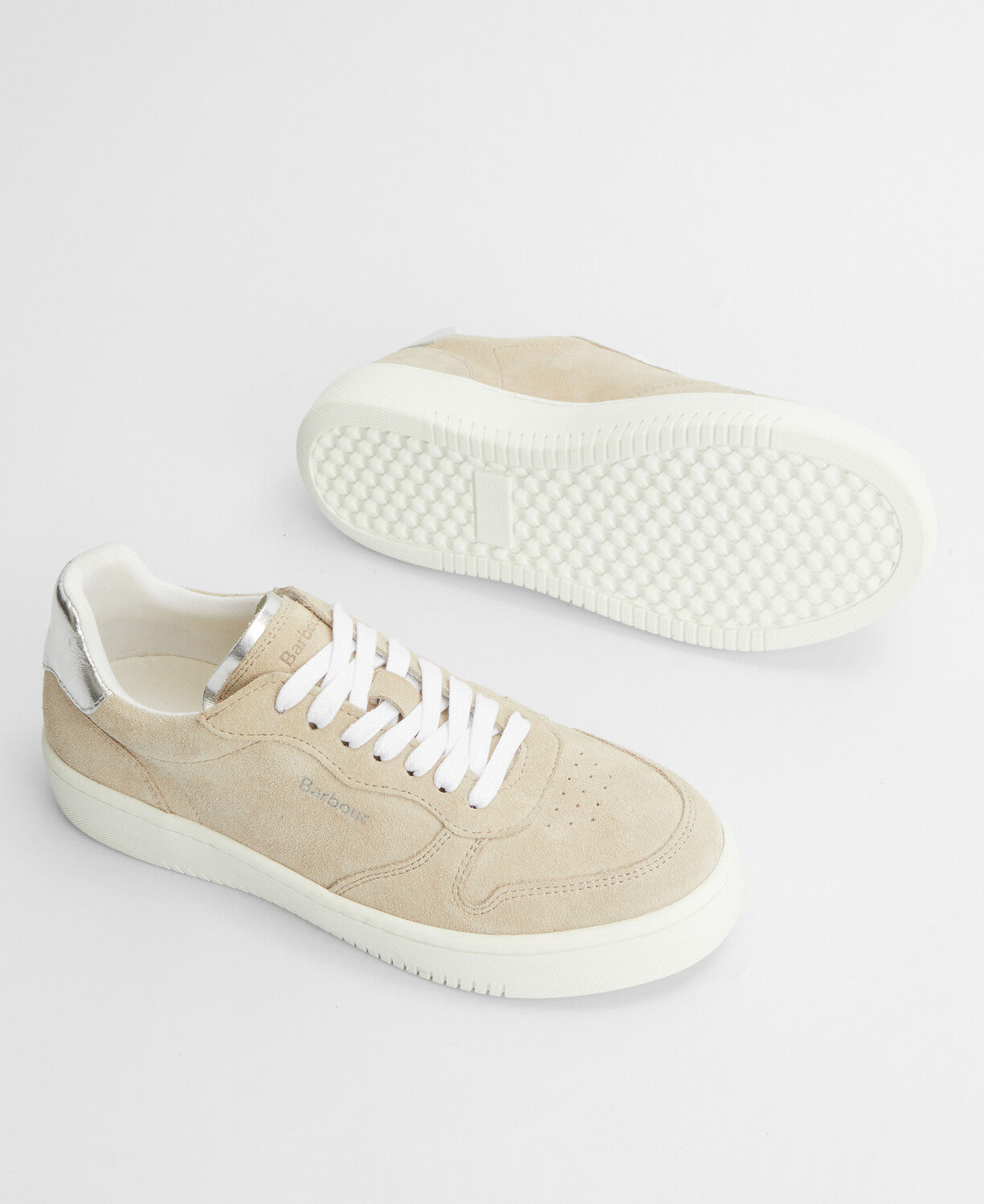 Barbour Celeste Trainer - White/Beige/Silver
