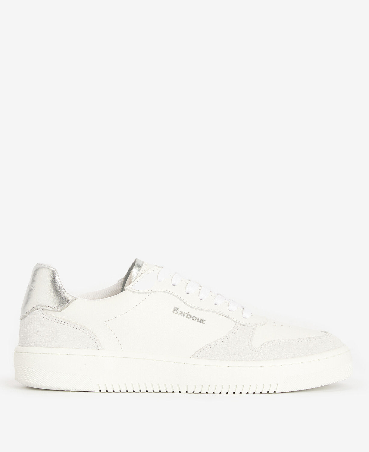 Barbour Celeste Cupsole Trainer - White/Silver