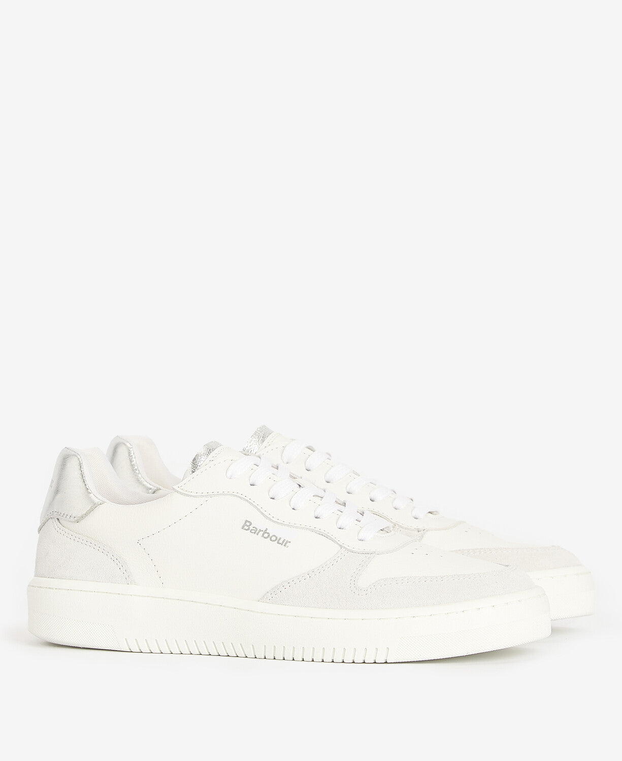 Barbour Celeste Cupsole Trainer - White/Silver