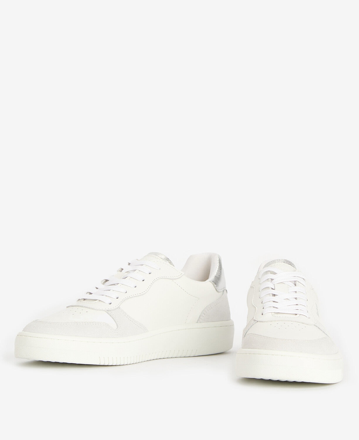 Barbour Celeste Cupsole Trainer - White/Silver