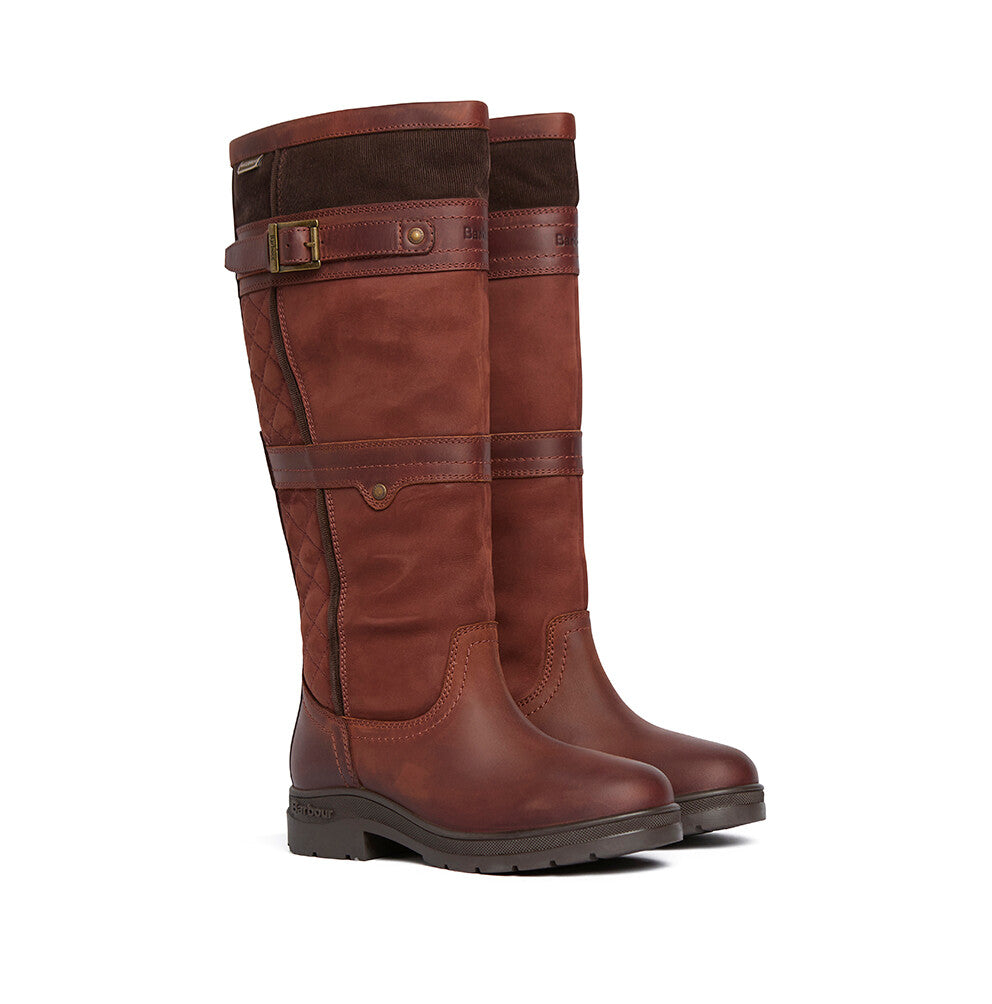 Barbour Beaconsfield Tall Boot - Mahogony/Choc Nubuck