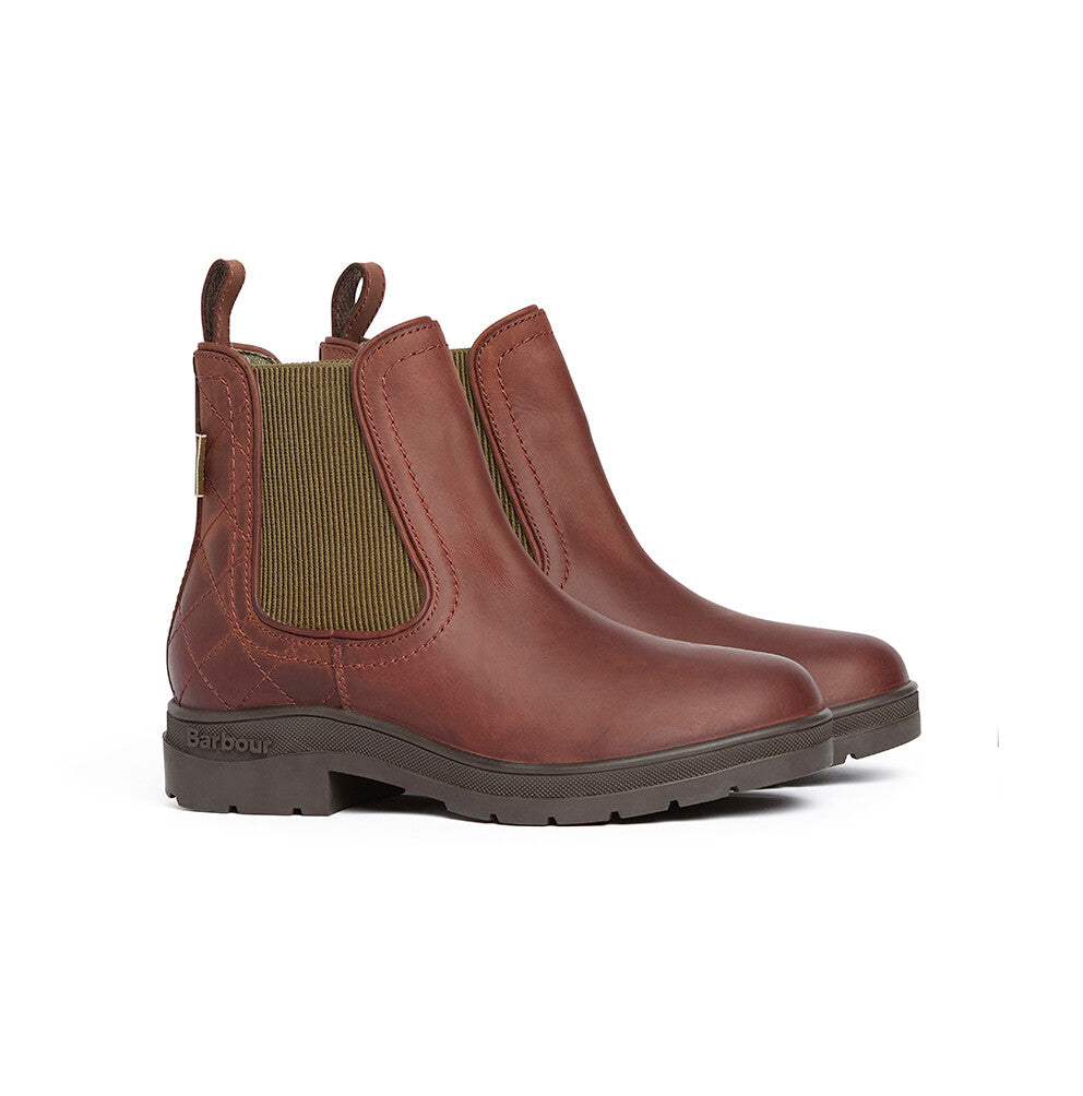 Barbour Amble Chelsea Boot - Mahogony/Choc Nubuck