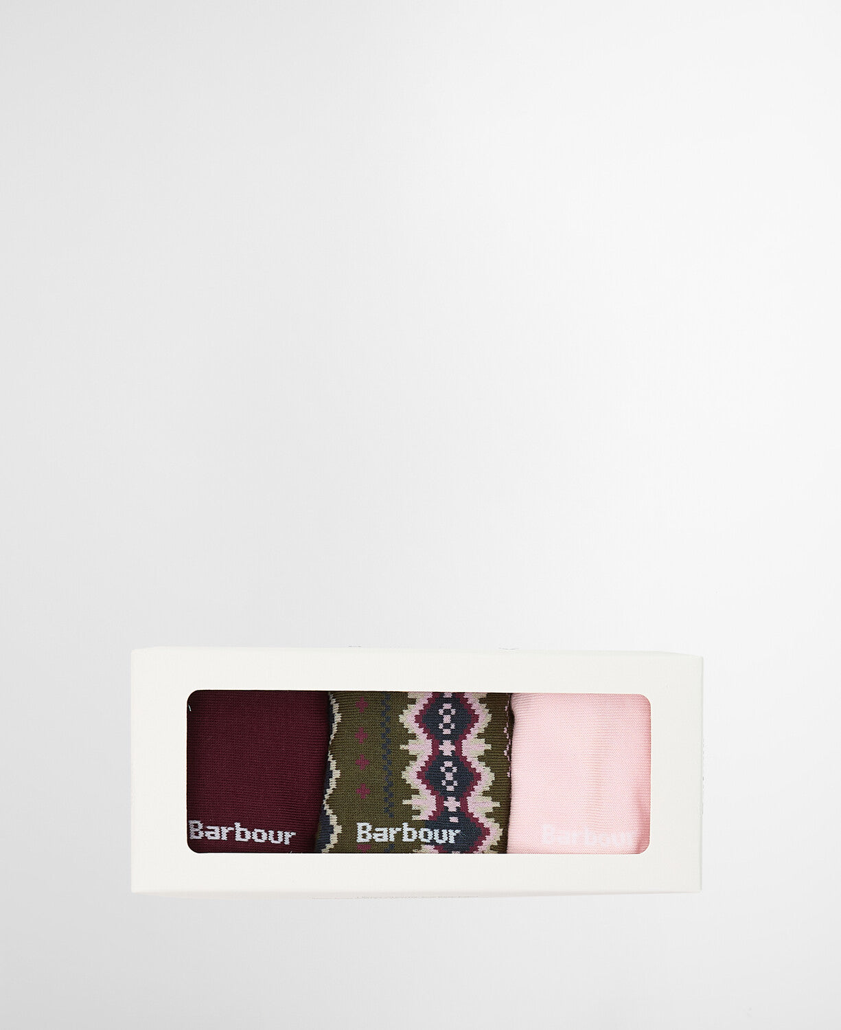 Barbour Helen Fair Isle Sock Gift Set - Olive