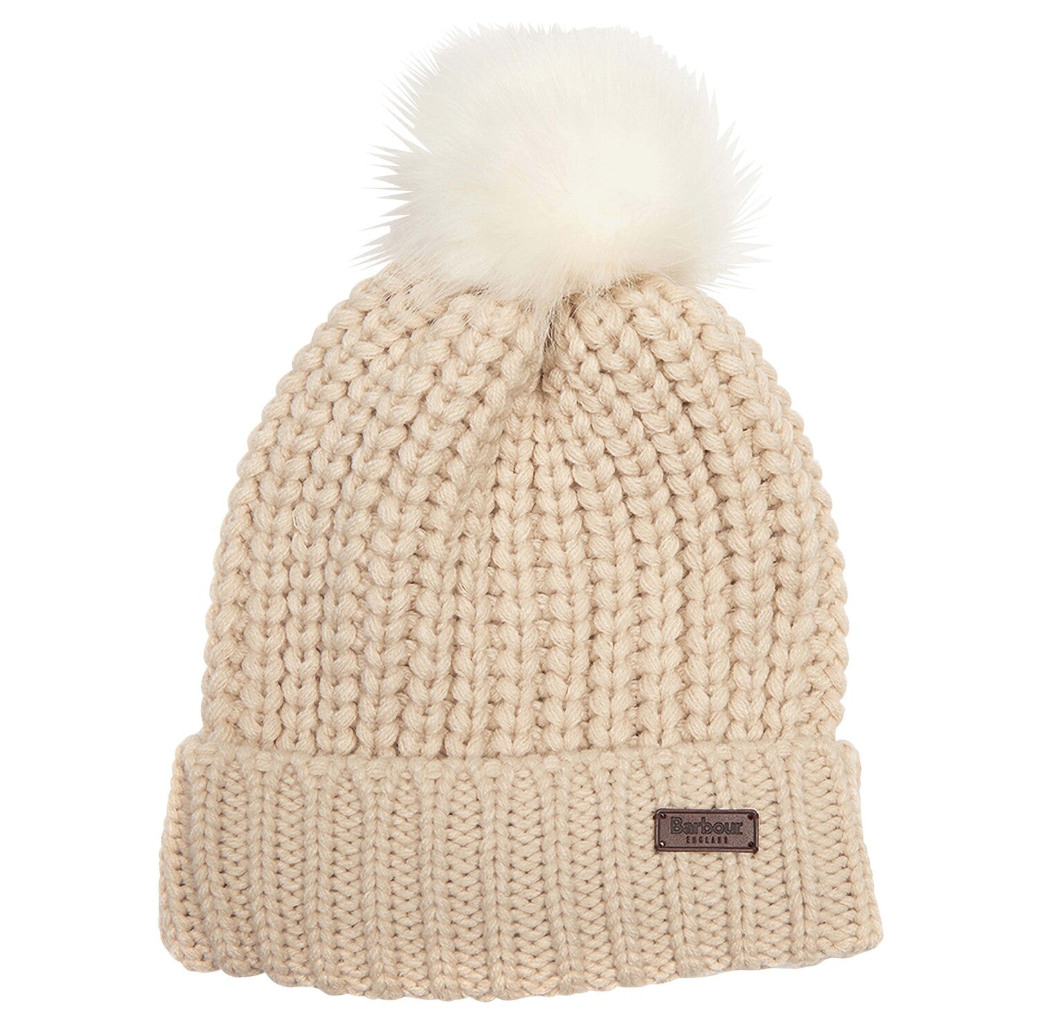Barbour Saltburn Beanie Hat - Pearl