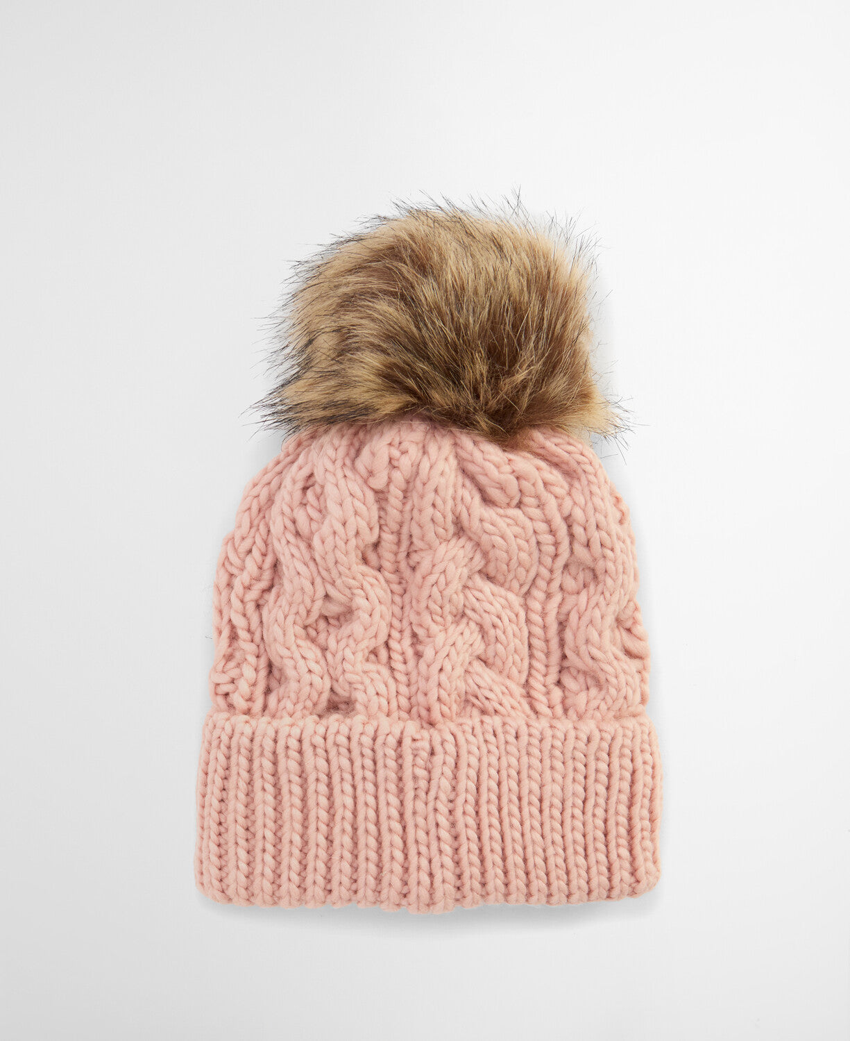 Barbour Penshaw Beanie Hat - Pink Blush
