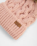 Barbour Penshaw Beanie Hat - Pink Blush