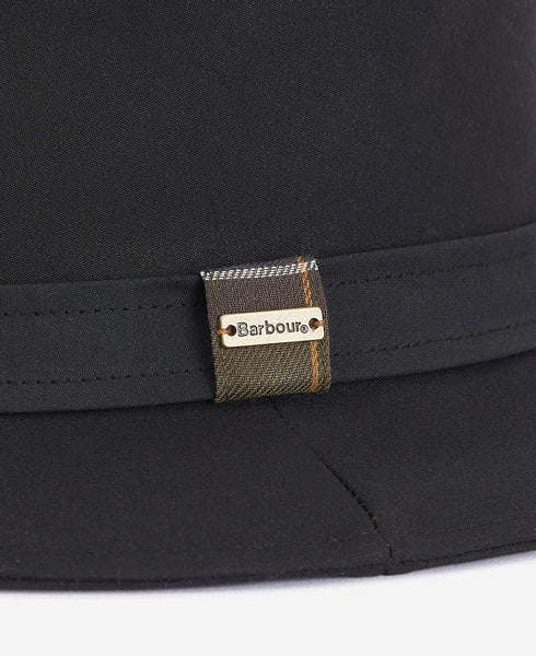 Barbour Vintage Wax Bushman Hat - Black â House of Country