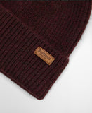 Barbour Pendle Beanie Hat - Wine