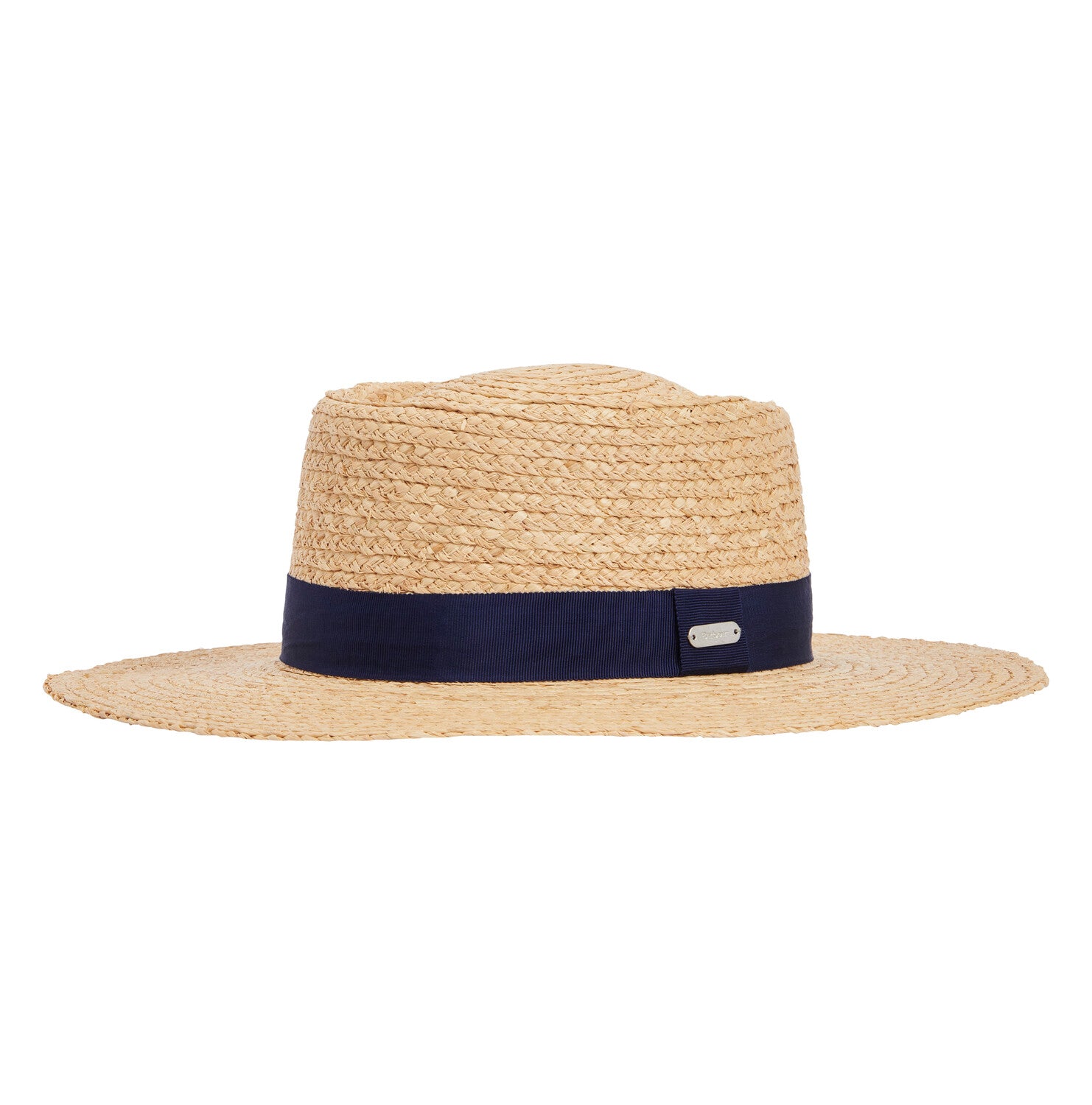 Barbour Lily Straw Summer Hat - Natural/Navy