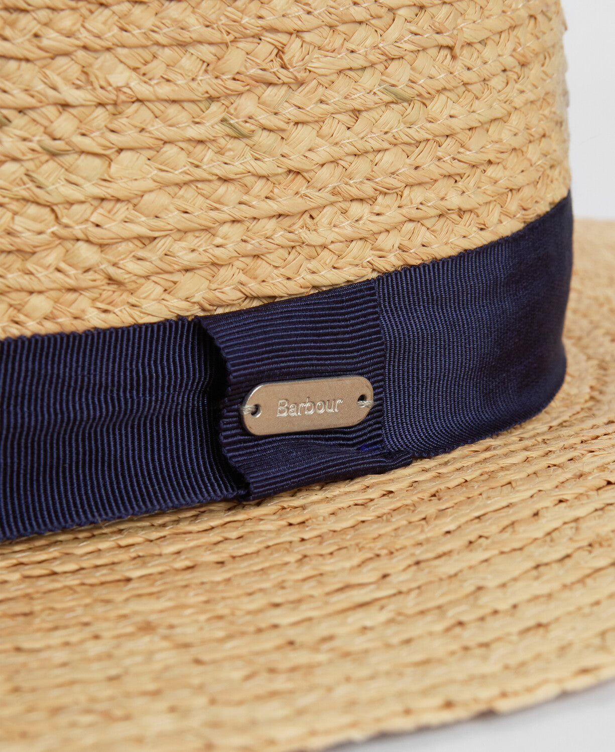 Barbour Lily Straw Summer Hat - Natural/Navy