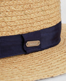 Barbour Lily Straw Summer Hat - Natural/Navy
