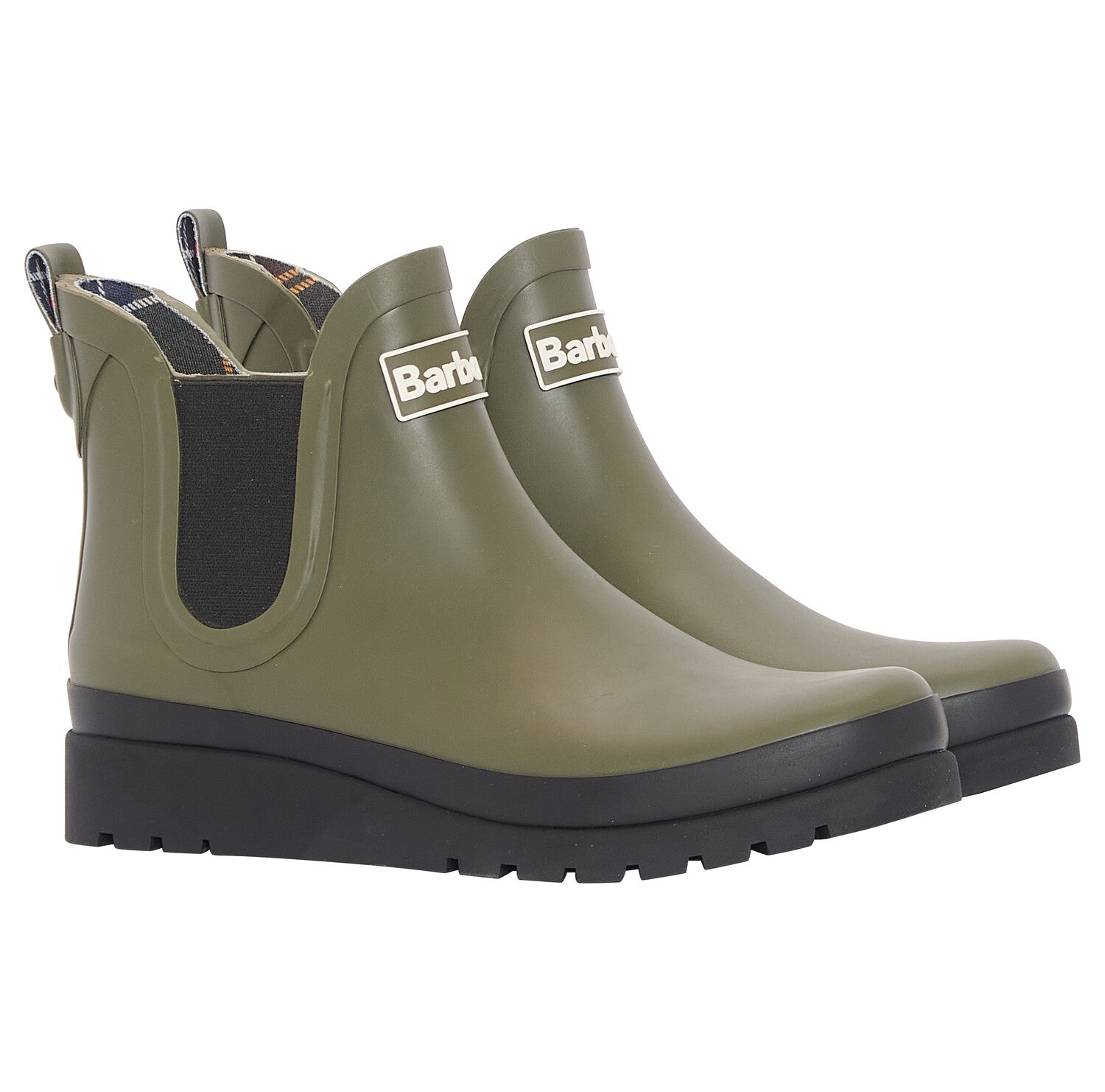 Barbour Clifton Wedge Chelsea Welly - Olive/Black