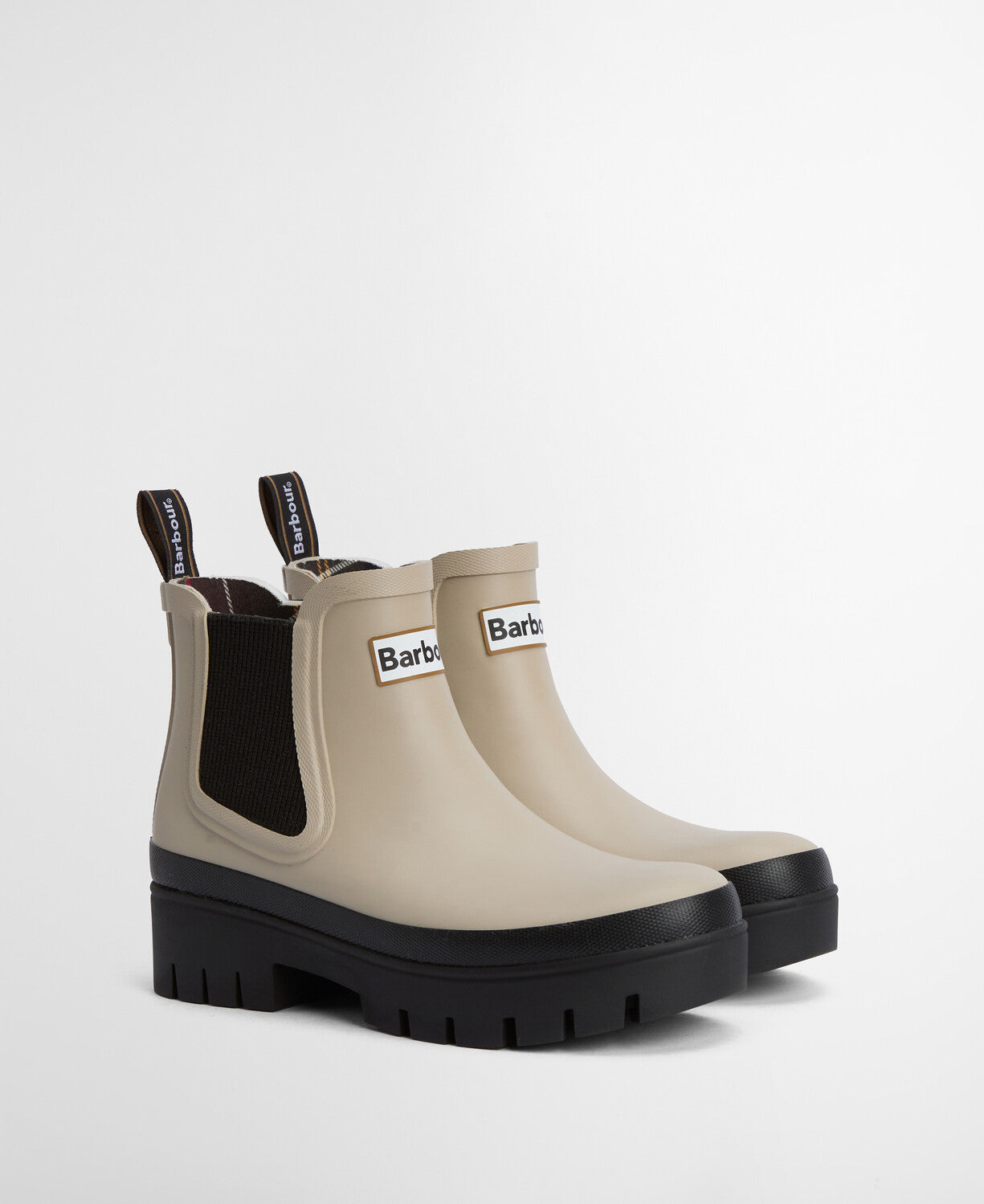 Barbour Halton Chelsea Welly - Light Sand/Black