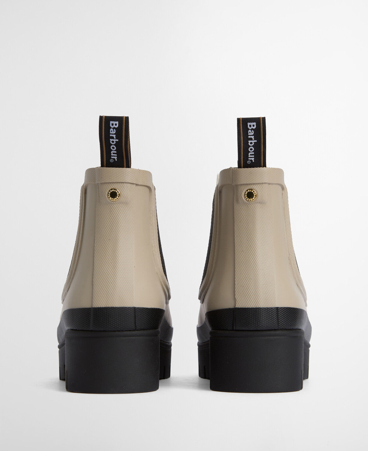 Barbour Halton Chelsea Welly - Light Sand/Black