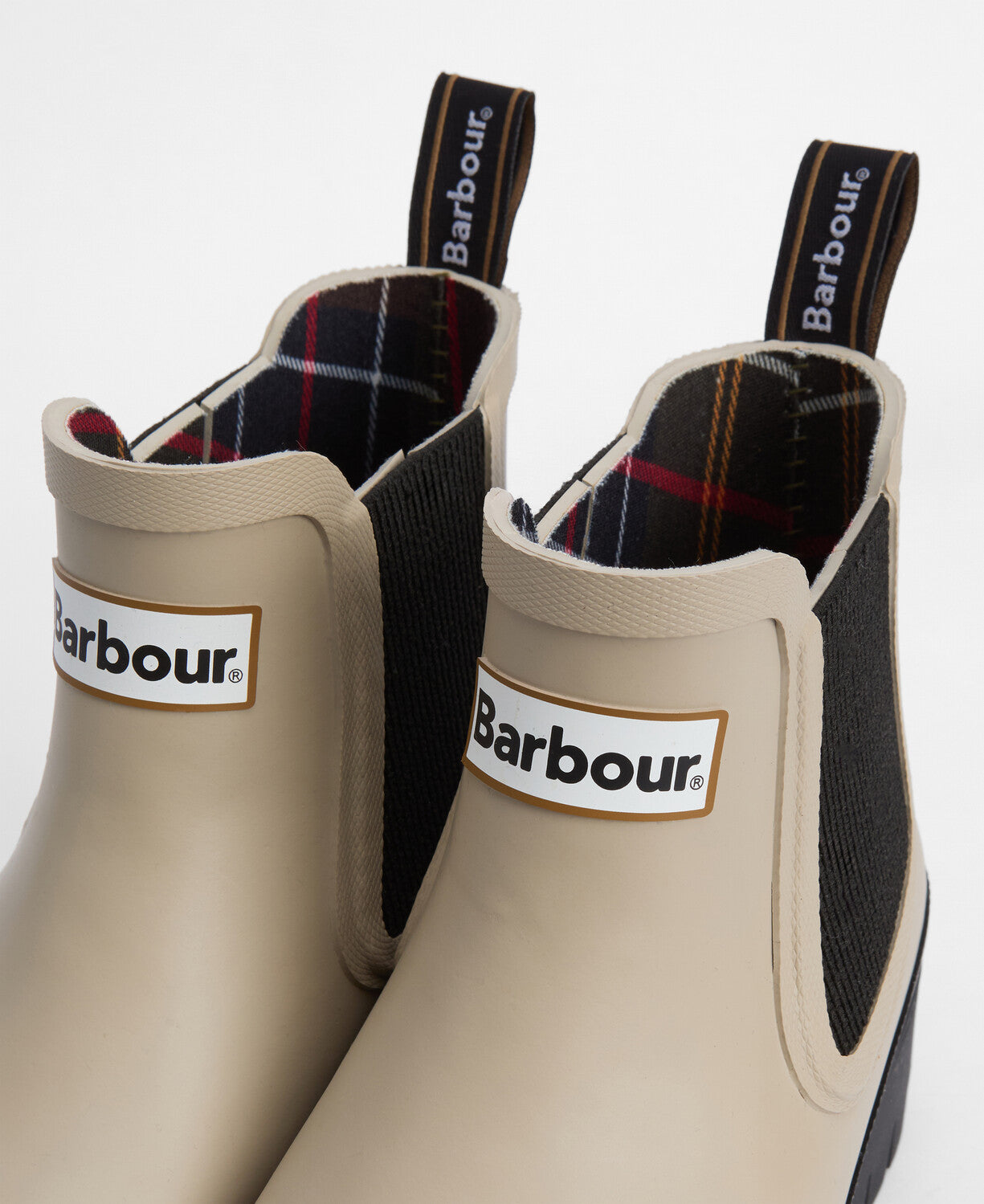 Barbour Halton Chelsea Welly - Light Sand/Black
