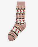 Barbour Robin Fair Isle Sock - Pink
