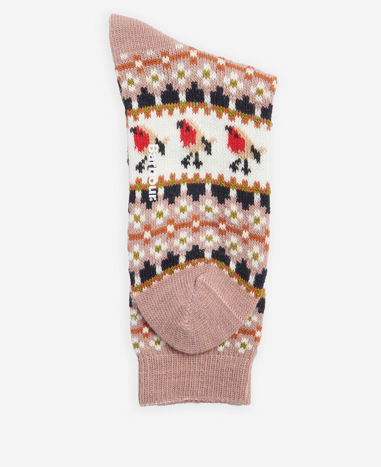 Barbour Robin Fair Isle Sock - Pink