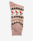 Barbour Robin Fair Isle Sock - Pink