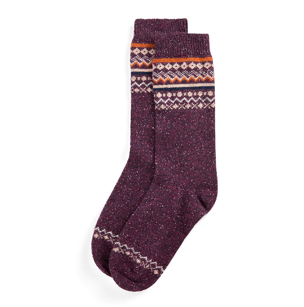 Barbour Anaise Fair Isle Sock - Fudge