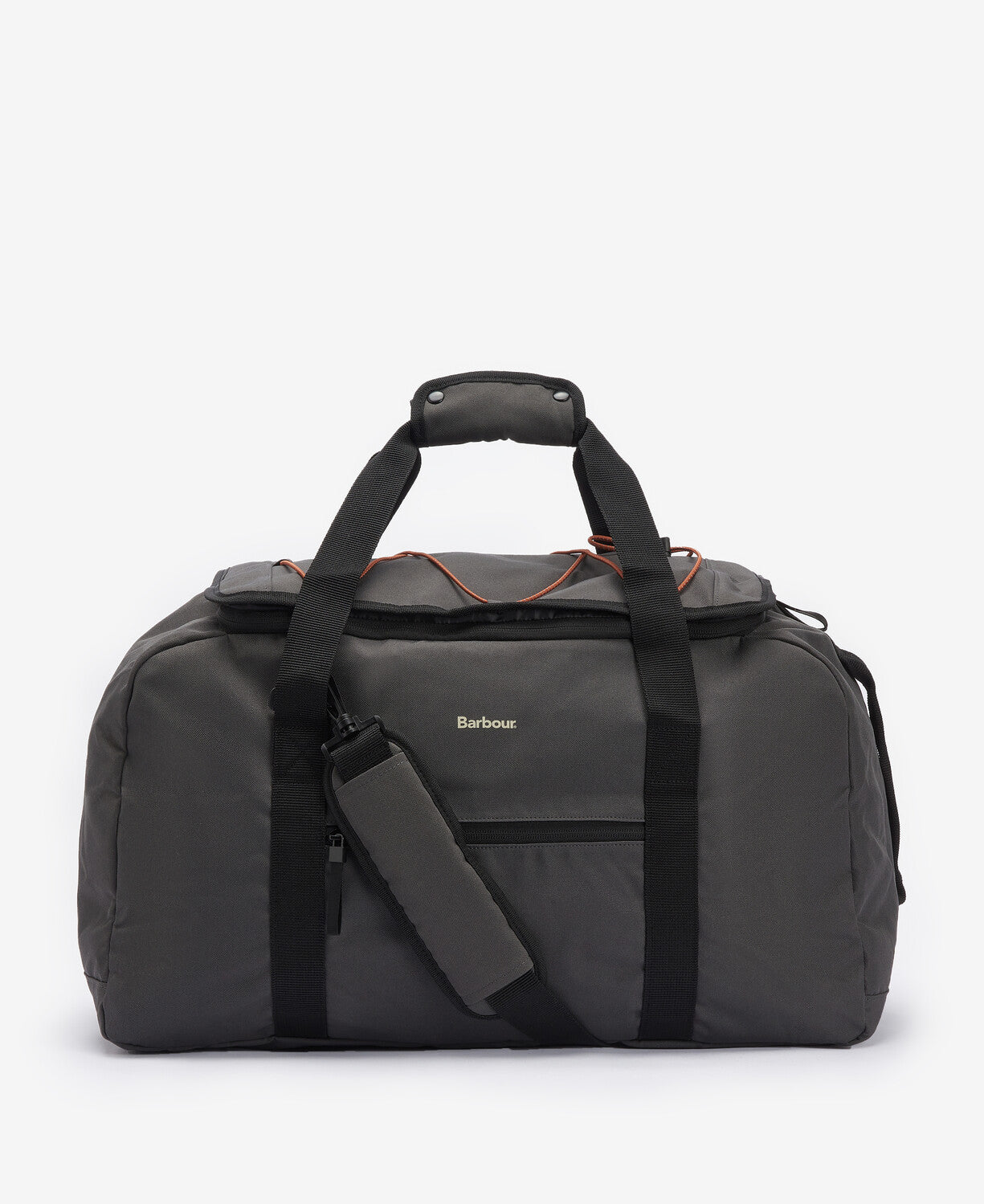 Barbour Arwin Canvas Duffle Bag - Charcoal/Ginger
