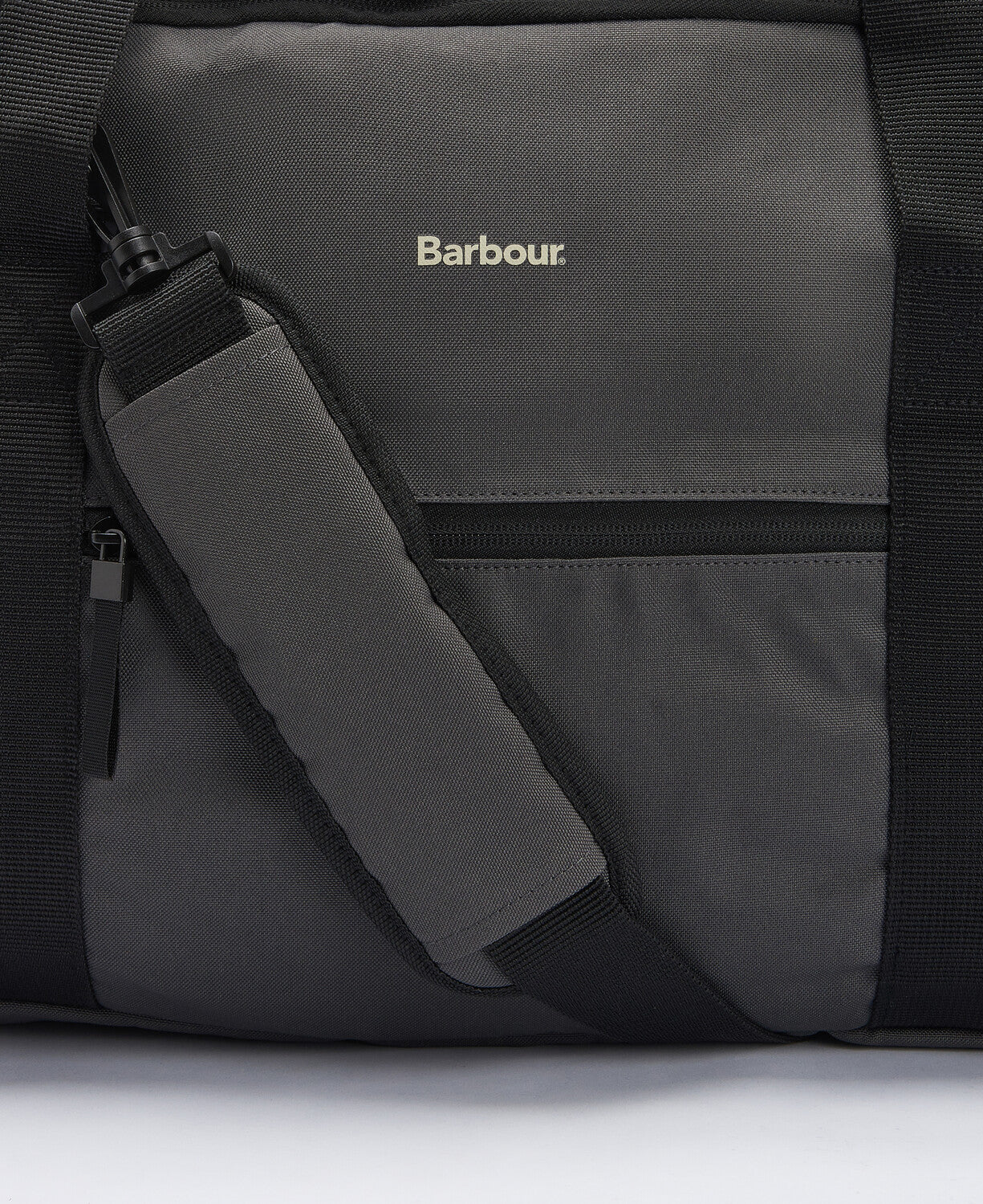 Barbour Arwin Canvas Duffle Bag - Charcoal/Ginger