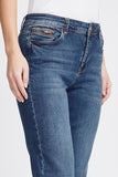 Pulz Sandra Straight Leg Jeans - Medium Blue