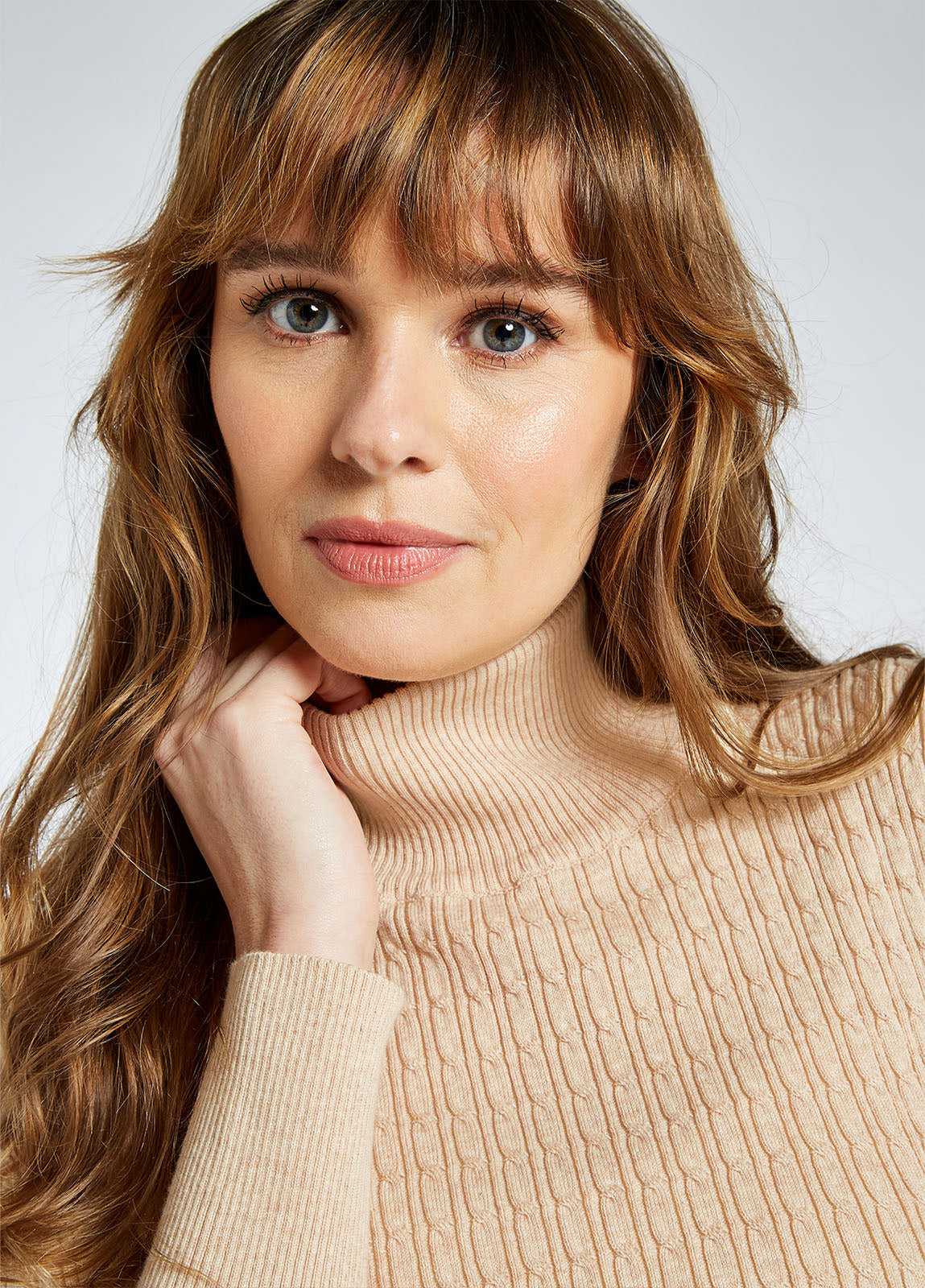 Dubarry Hacketstown Funnel Neck Sweater - Oyster