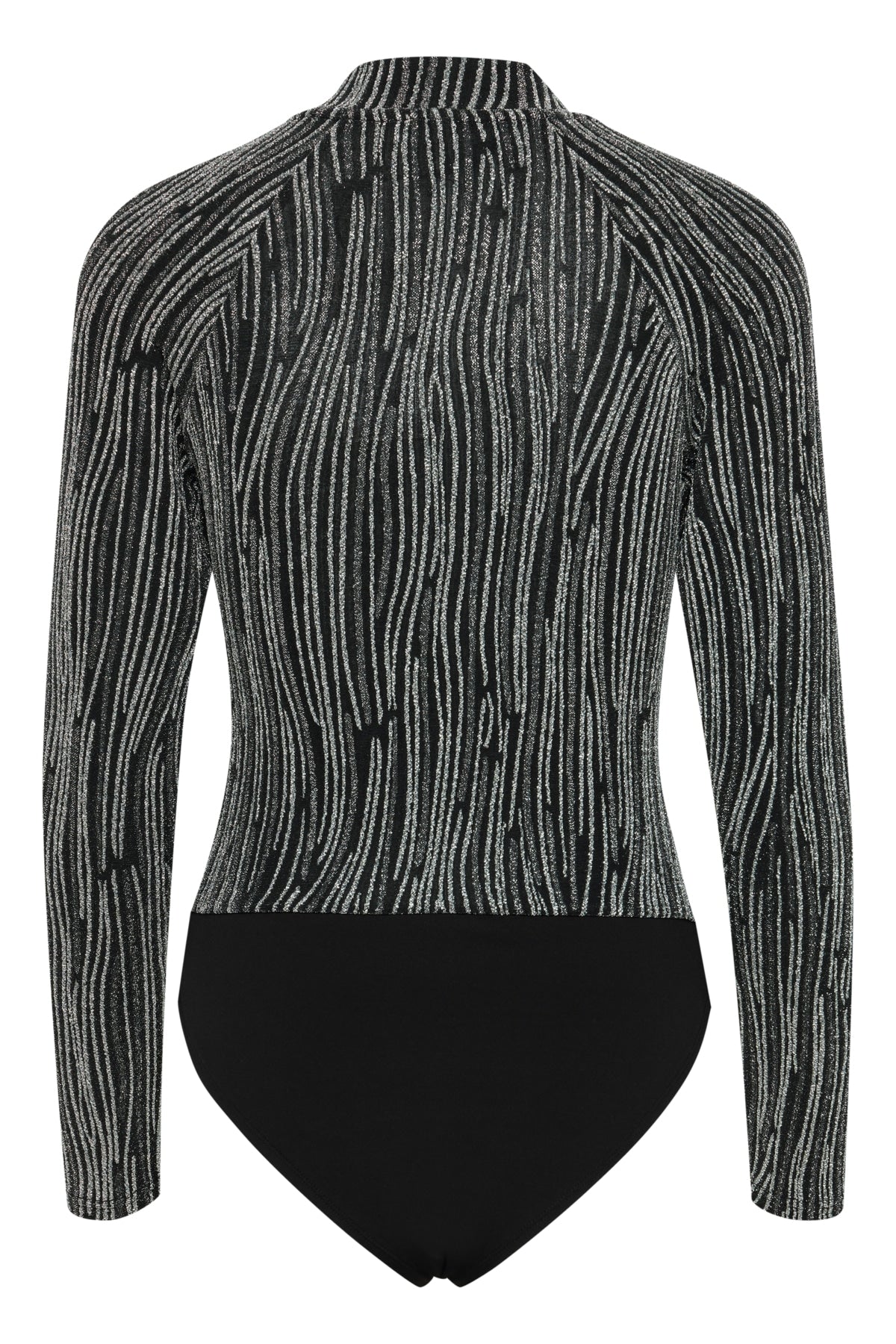 Pulz Malia Bodysuit - Silver Glitter