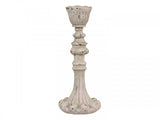 Candlestick Holder 17cm - Antique Grey