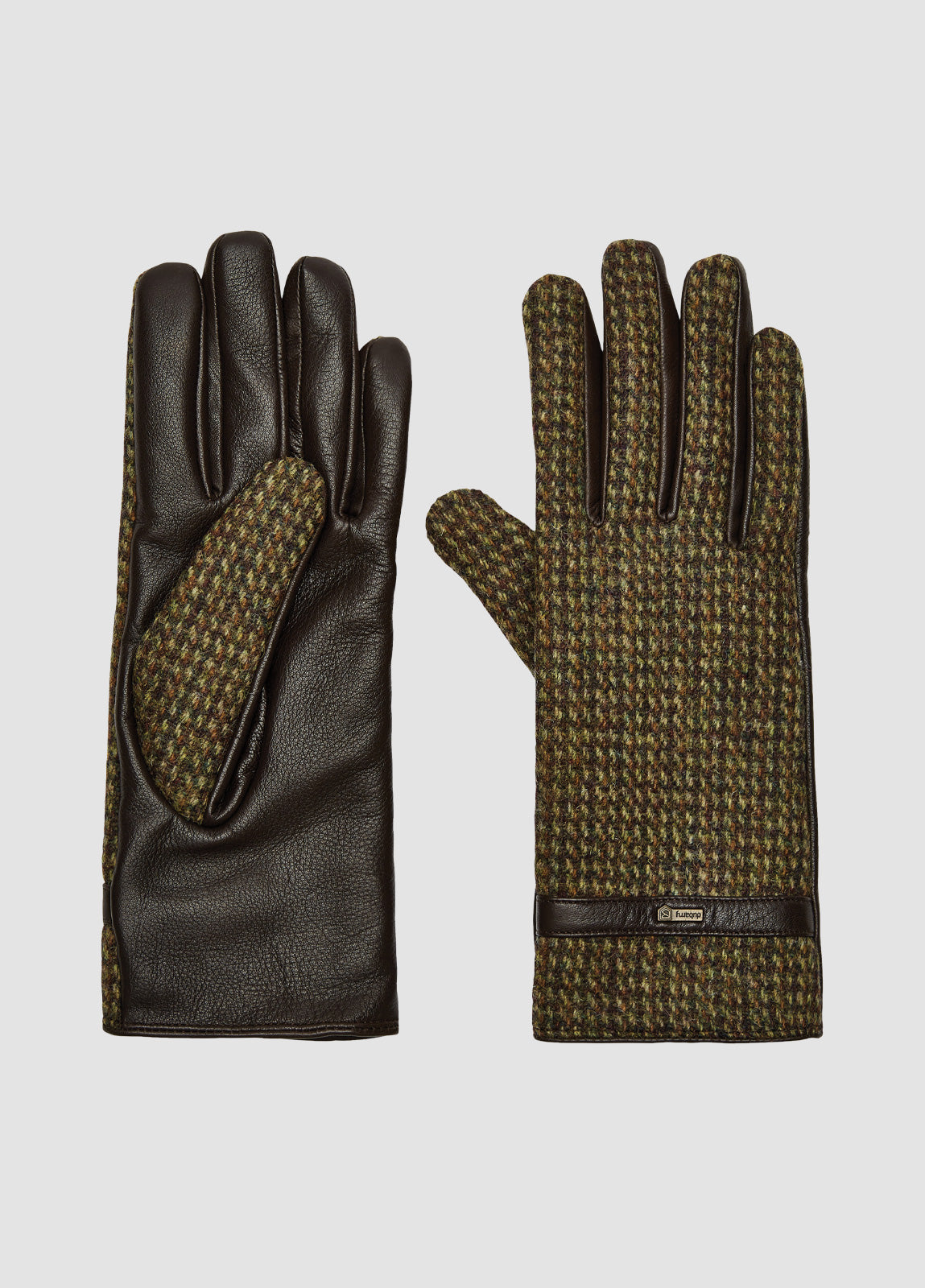 Dubarry Ballycastle Tweed Leather Gloves - Heath