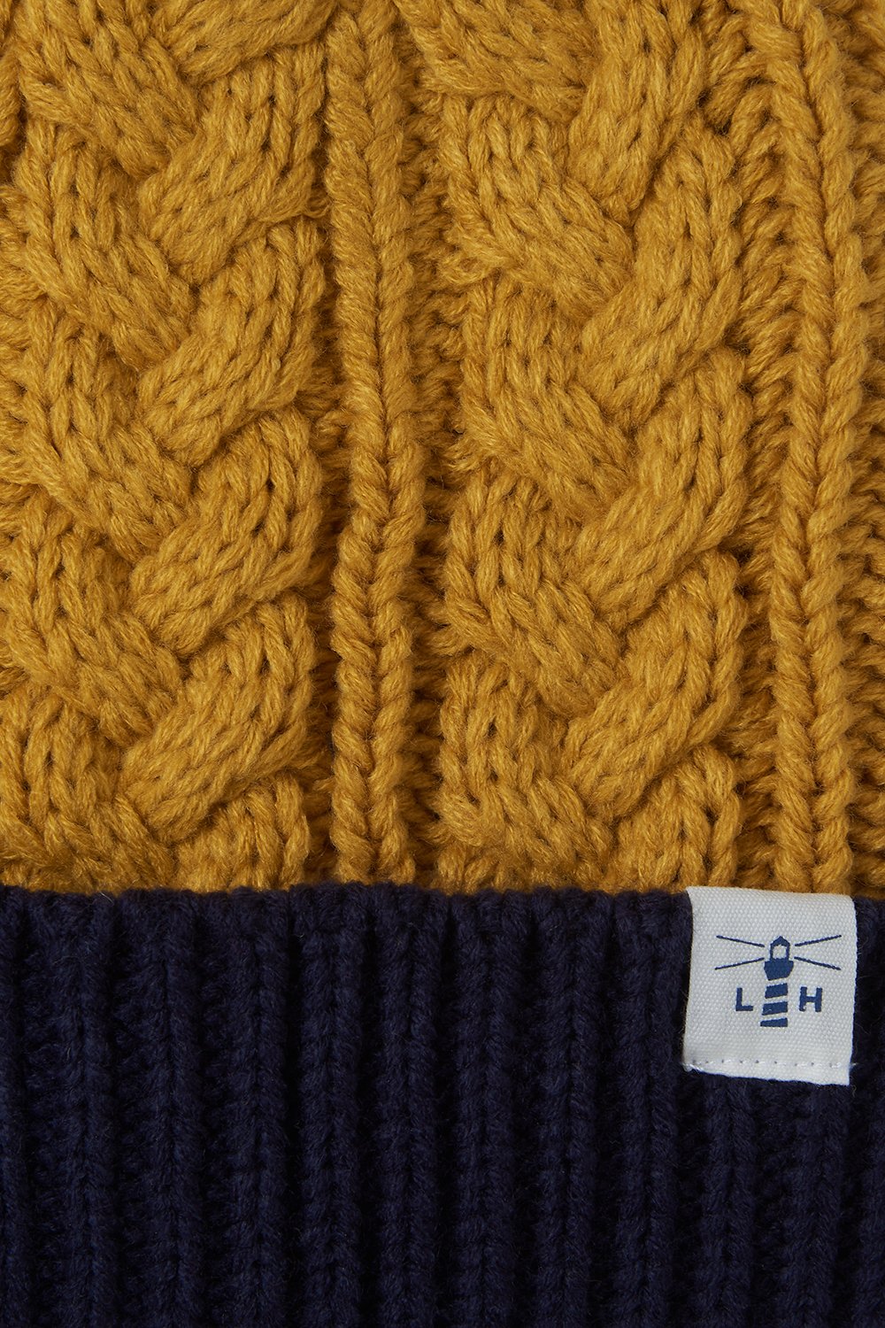Lighthouse Hannah Bobble Hat - Sunrise & Navy
