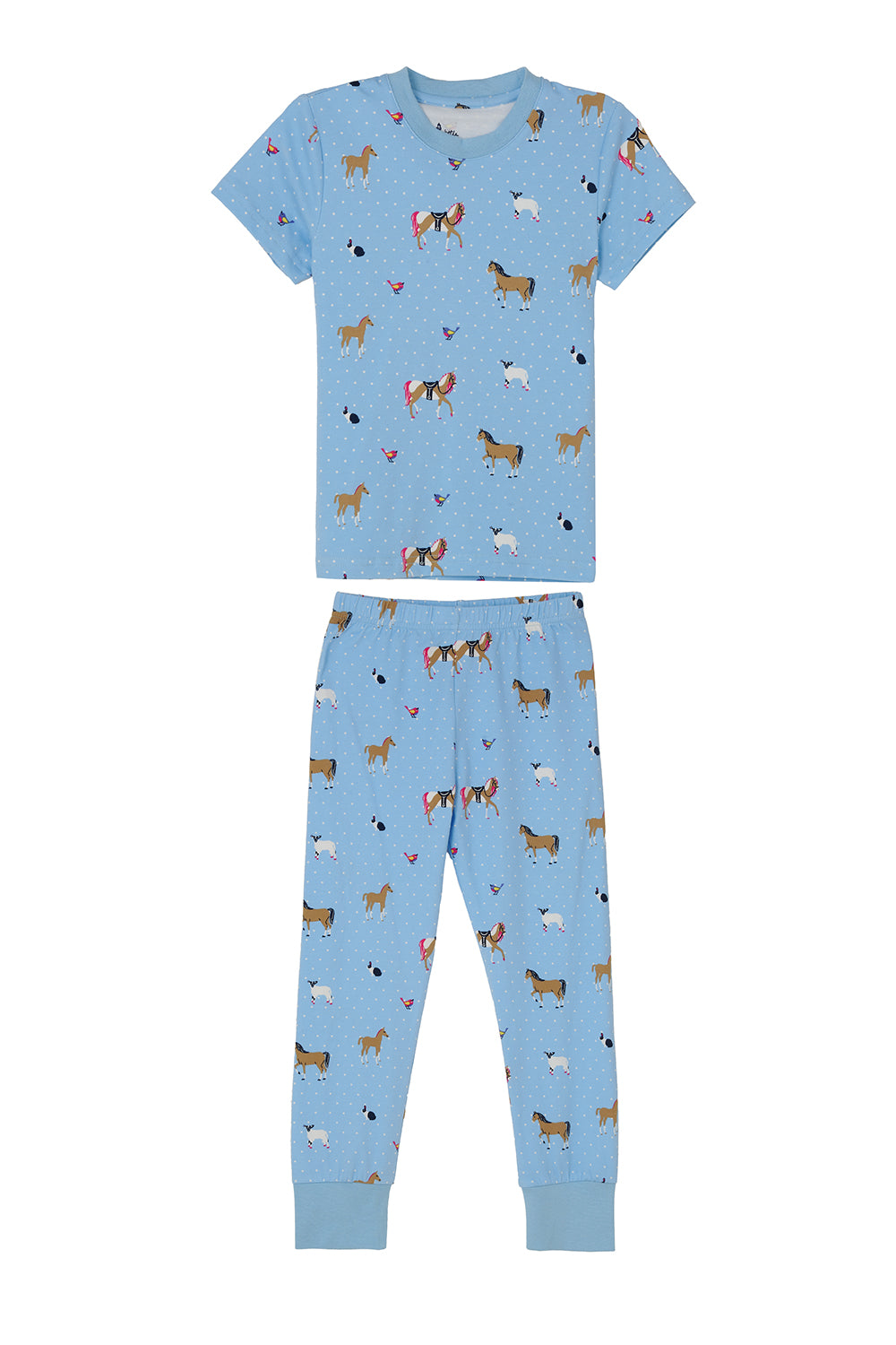 Lighthouse Girls Pyjamas - Blue Animal Print