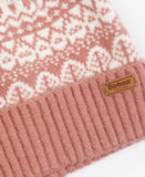 Barbour Alpine Fairisle Pom Beanie - Dusty Rose