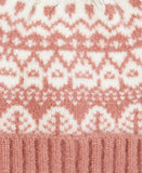 Barbour Alpine Fairisle Pom Beanie - Dusty Rose